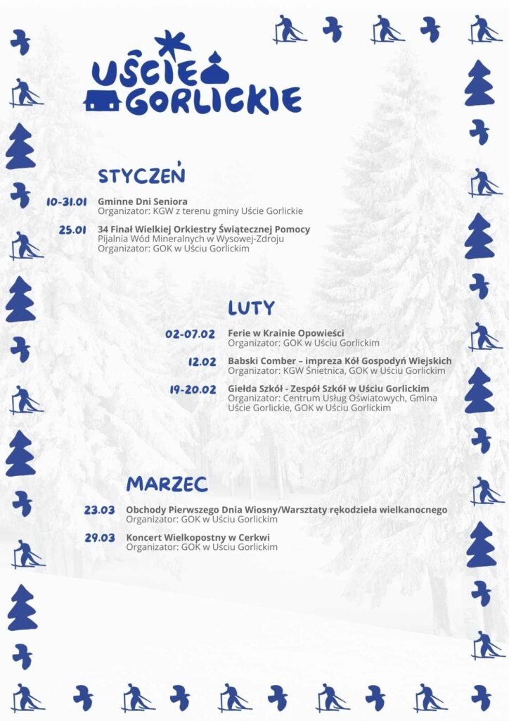 kalendarz wydarzeń uście gorlickie 1